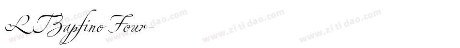 LTZapfino Four字体转换